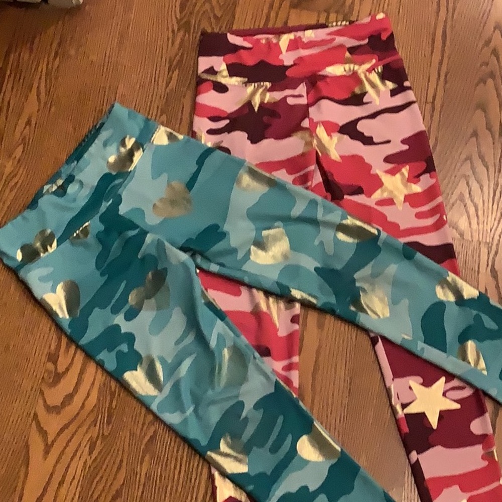 JUSTICE ATHLETIC LEGGINGS Girls Sz 10